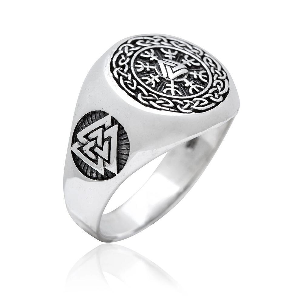 EYHIMD-Viking-Valknut-Helm-of-Awe-Stainless-Steel-Ring-Men's-Aegishjalmur-Odin-Icelandic-Runes-Celtics-Knot-Jewelry-Amulet-Gift EYHIMD Viking Valknut Helm of Awe Stainless Steel Ring Men's Aegishjalmur Odin Icelandic Runes Celtics Knot Jewelry Amulet Gift