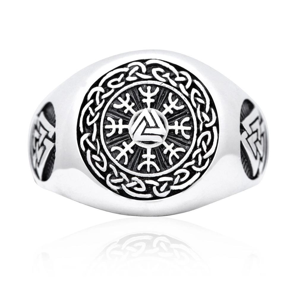 EYHIMD-Viking-Valknut-Helm-of-Awe-Stainless-Steel-Ring-Men's-Aegishjalmur-Odin-Icelandic-Runes-Celtics-Knot-Jewelry-Amulet-Gift EYHIMD Viking Valknut Helm of Awe Stainless Steel Ring Men's Aegishjalmur Odin Icelandic Runes Celtics Knot Jewelry Amulet Gift
