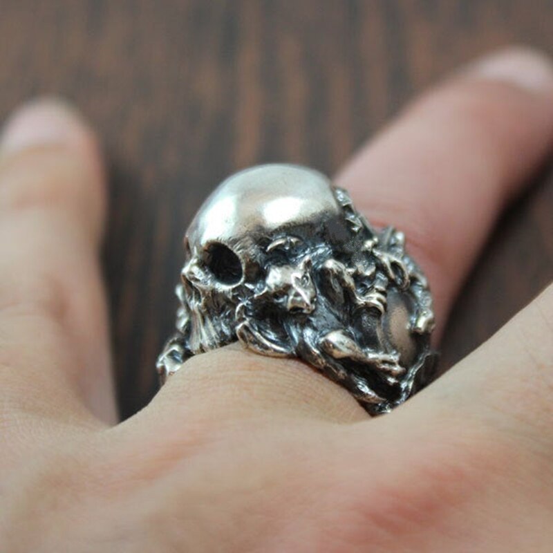 EYHIMD-Gothic-Music-Guitar-Flower-Skull-Ring-Gargoyle-Stainless-Steel-Biker-Rings-Punk-Jewelry-Unique-Gift EYHIMD Gothic Music Guitar Flower Skull Ring Gargoyle Stainless Steel Biker Rings Punk Jewelry Unique Gift