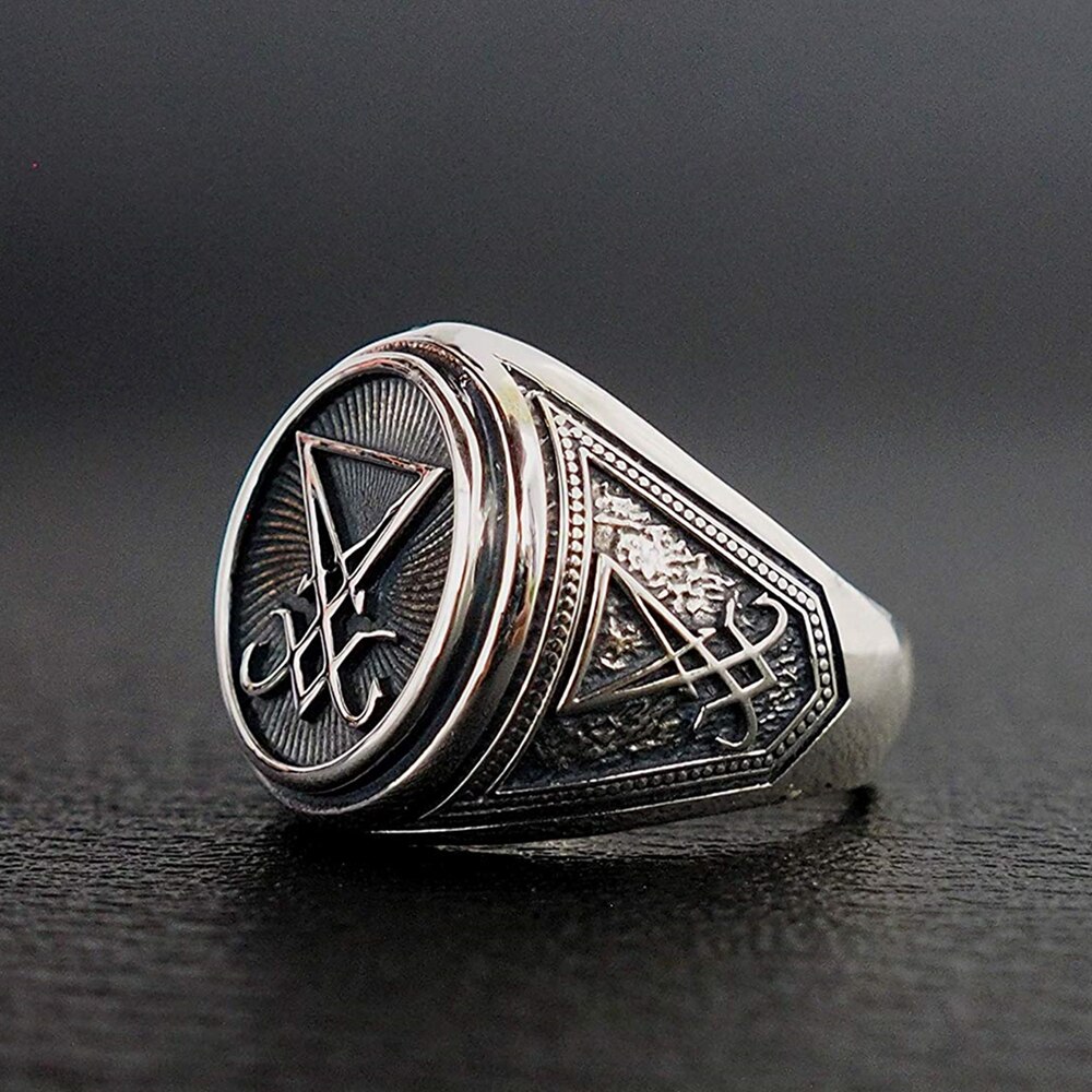 EYHIMD-Sigil-of-Lucifer-Stainless-Steel-Signet-Ring-Seal-of-Satan-Biker-Rings-Gothic-Occult-Unisex-Jewelry EYHIMD Sigil of Lucifer Stainless Steel Signet Ring Seal of Satan Biker Rings Gothic Occult Unisex Jewelry
