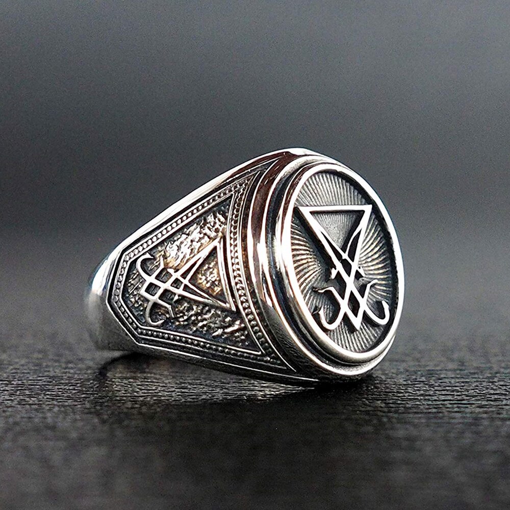 EYHIMD-Sigil-of-Lucifer-Stainless-Steel-Signet-Ring-Seal-of-Satan-Biker-Rings-Gothic-Occult-Unisex-Jewelry EYHIMD Sigil of Lucifer Stainless Steel Signet Ring Seal of Satan Biker Rings Gothic Occult Unisex Jewelry