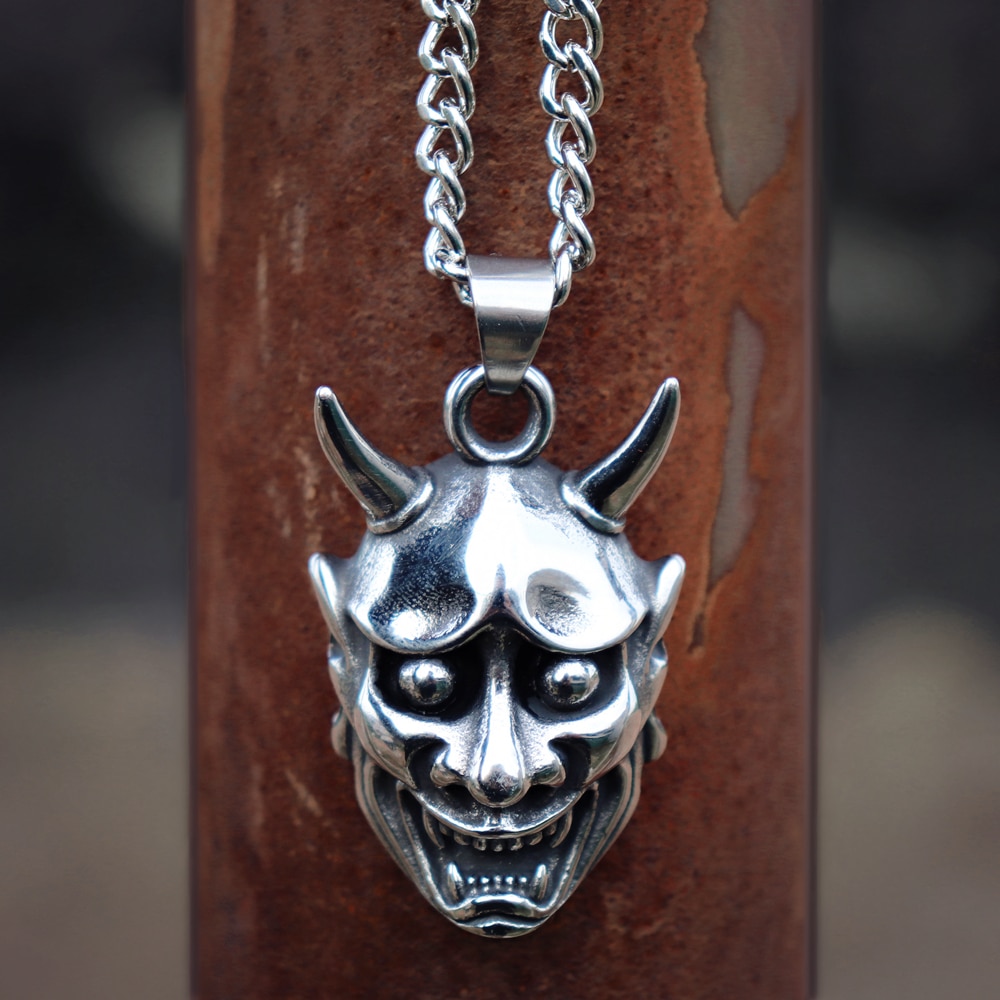 Mens-Fashion-Stainless-Steel-Anger-Skull-Pendant-Necklace-Silver-Color-Punk-Biker-Skeleton-Skull-Jewelry Mens Fashion Stainless Steel Anger Skull Pendant Necklace Silver Color Punk Biker Skeleton Skull Jewelry