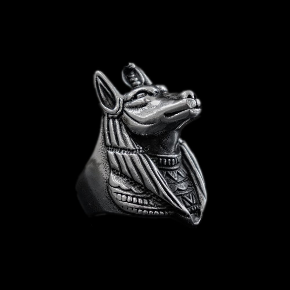 EYHIMD-Egypt-Mythology-Death-Anubis-Stainless-Steel-Ring-Egyptian-Jackal-God-Underworld-Gatekeeper-Biker-Rings-Rock-Jewelry EYHIMD Egypt Mythology Death Anubis Stainless Steel Ring Egyptian Jackal God Underworld Gatekeeper Biker Rings Rock Jewelry
