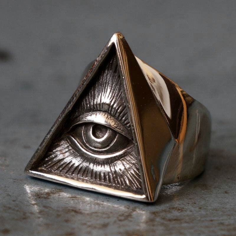 Mens-Stainless-Steel-Biker-Ring-Skull-Silver-Color-Freemason-Illuminati-Triangle-Masonic-Rings-Punk-Masonic-Jewelry Mens Stainless Steel Biker Ring Skull Silver Color Freemason Illuminati Triangle Masonic Rings Punk Masonic Jewelry