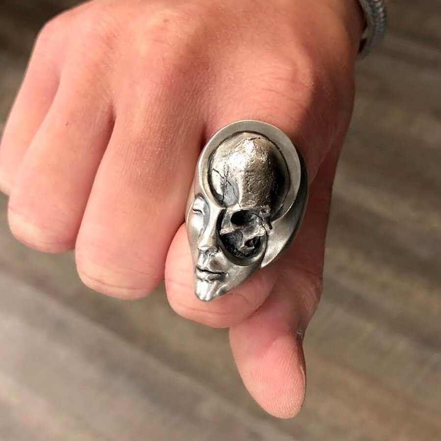 EYHIMD-Unique-Design-Human-Duality-Hide-Yin-and-Yang-Skull-Rings-Men's-Punk-Goth-Stainless-Steel-Biker-Ring-Women-Jewelry EYHIMD Unique Design Human Duality Hide Yin and Yang Skull Rings Men's Punk Goth Stainless Steel Biker Ring Women Jewelry