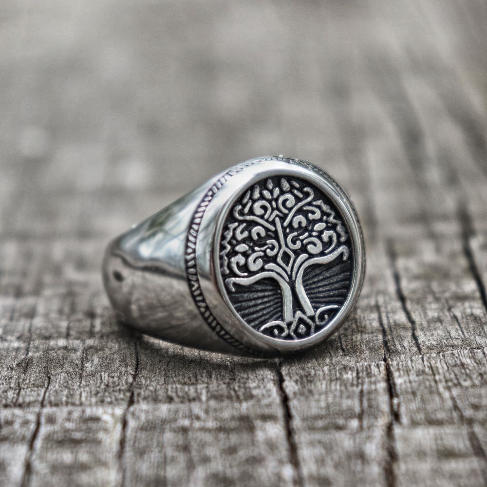 EYHIMD-Stainless-Steel-Tree-of-Life-Signet-Ring-Classic-Men-Viking-Amulet-Rings-Nordic-Jewelry EYHIMD Stainless Steel Tree of Life Signet Ring Classic Men Viking Amulet Rings Nordic Jewelry