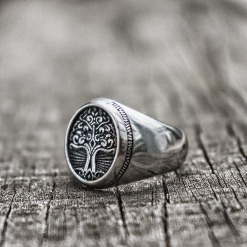 EYHIMD-Stainless-Steel-Tree-of-Life-Signet-Ring-Classic-Men-Viking-Amulet-Rings-Nordic-Jewelry EYHIMD Stainless Steel Tree of Life Signet Ring Classic Men Viking Amulet Rings Nordic Jewelry