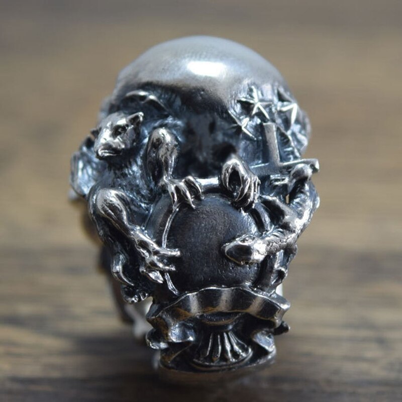 EYHIMD-Gothic-Music-Guitar-Flower-Skull-Ring-Gargoyle-Stainless-Steel-Biker-Rings-Punk-Jewelry-Unique-Gift EYHIMD Gothic Music Guitar Flower Skull Ring Gargoyle Stainless Steel Biker Rings Punk Jewelry Unique Gift