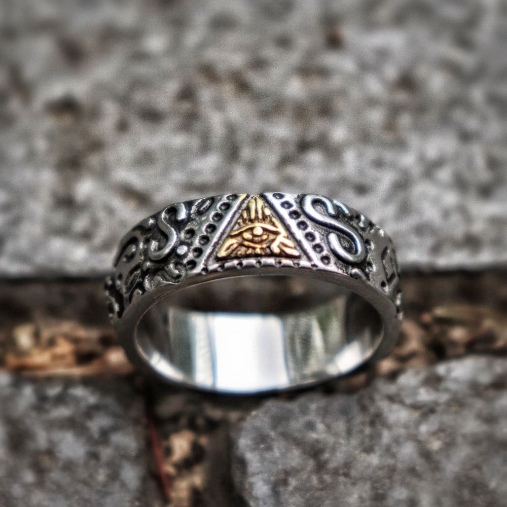 EYHIMD-Men's-Masonics-Wedding-Band-Eye-of-Providence-Symbol-Stainless-Steel-Ring-Freemasonry-Jewelry EYHIMD Men's Masonics Wedding Band Eye of Providence Symbol Stainless Steel Ring Freemasonry Jewelry