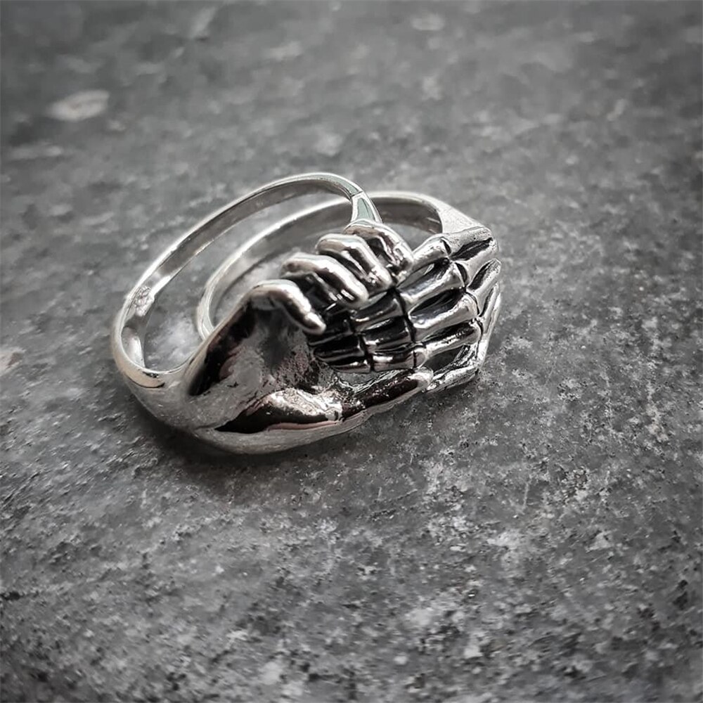Unique-Friendship-&-Love-Couple-Puzzle-Ring-Unisex-Skeleton-Stainless-Steel-Rings-Jewelry Unique Friendship & Love Couple Puzzle Ring Unisex Skeleton Stainless Steel Rings Jewelry