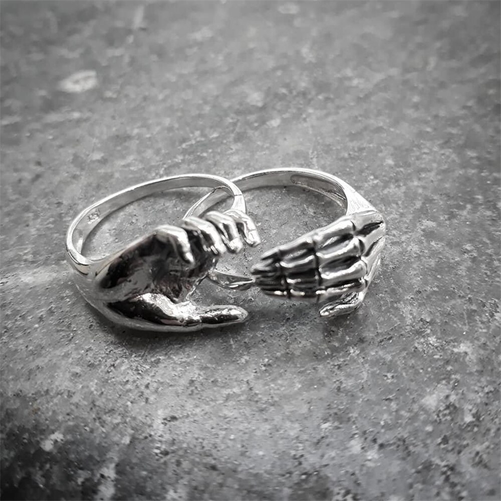 Unique-Friendship-&-Love-Couple-Puzzle-Ring-Unisex-Skeleton-Stainless-Steel-Rings-Jewelry Unique Friendship & Love Couple Puzzle Ring Unisex Skeleton Stainless Steel Rings Jewelry