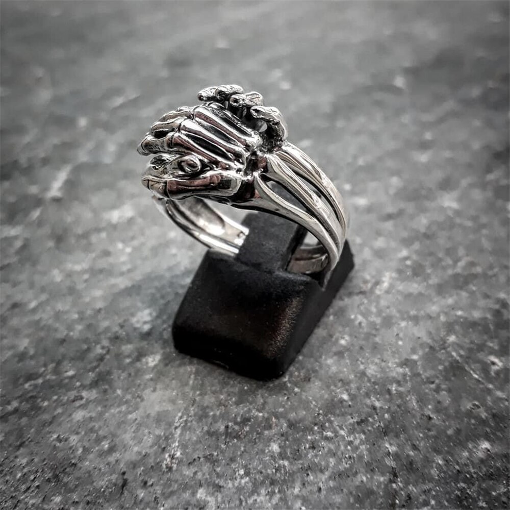 Unique-Friendship-&-Love-Couple-Puzzle-Ring-Unisex-Skeleton-Stainless-Steel-Rings-Jewelry Unique Friendship & Love Couple Puzzle Ring Unisex Skeleton Stainless Steel Rings Jewelry